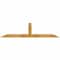 Ekena Millwork Portland Rough Sawn Timber Gable Bracket, Western Red Cedar, 72"W x 18"H x 2"D x 4"F, 6/12 Pitch GBW072X18X0204POR00RWR - alternate 1